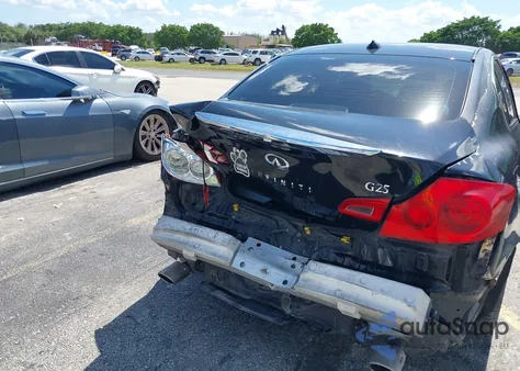 2012 Infiniti G25 Journey z USA, uszkodzony, nr VIN JN1DV6APXCM812553
